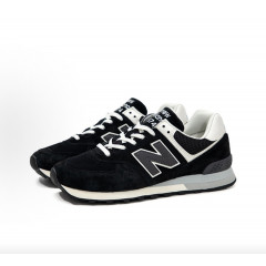 New Balance 574 Black White Grey