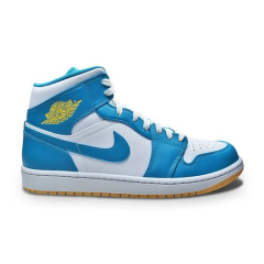 Jordan Air 1 Mid Shoes White/Light Blue
