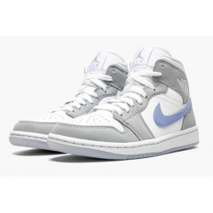 Jordan 1 Mid Wmns 'Wolf Grey Aluminum'