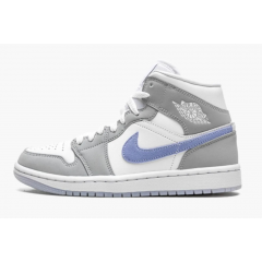 Jordan 1 Mid Wmns 'Wolf Grey Aluminum'
