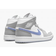 Jordan 1 Mid Wmns 'Wolf Grey Aluminum'