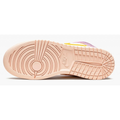 Jordan 1 Mid SE GS Arctic Pink University Gold