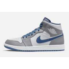 Jordan 1 Mid GS “True Blue Cement”
