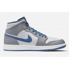 Jordan 1 Mid GS “True Blue Cement”